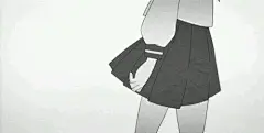 【布丁采集】动漫  二次元  壁纸  背景    黑白  头像  女头  伤感  半身