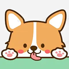 吐舌头的柯基 创意素材