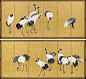 Cranes Pair, Maruyama Okyo acquired by LA County Museum of Art (LACMA) around 2012. http://blogs.artinfo.com/lacmonfire/2013/02/13/okyos-greatest-hits/