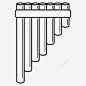 竹筒笛音乐乐器图标 免费下载 页面网页 平面电商 创意素材
