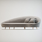 curved sofa ico 3d 3ds