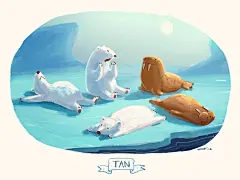 #国外##欧美风卡通可爱手绘##人物动物小怪兽插画##临摹参考图##欧美插画参考图##欧美插画参考图#