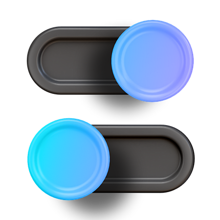 Toggle Button 3D Ill...