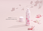 Cheery Blossom Foam graphic design  makeup Packaging sakura skincare