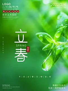 鸟语花香大地春归季万物复苏时立春海报展板