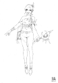 Dark Avenger 3 , Hwan (煥) : Assassin concept cloth design and illust work.