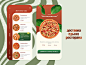 app cafe delivery Figma Food  menu Mobile app Pizza restaurant UI/UX