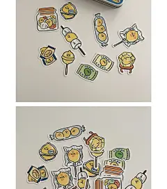 韩国Second Morning贴纸收纳盒套装 柠檬红薯小贴纸【正版现货】-淘宝网