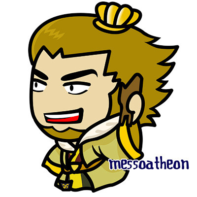 漫画卡通三国武将_经典设计_原画插画_中...