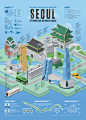 1809 Seoul Infographic Poster : Seoul, the world's third-largest city in terms of population and the fourth-largest economy in the world, is a global metropolis. Seoul has maintained its status as the capital of Korea as it has a long history. Not only Se