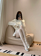 OOTD白色系｜奶白色上身自带仙气呢‍♀️ - 小红书