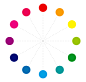 12 colors of color wheel chart - brightest color