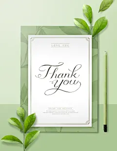 康乃馨信纸感恩节卡片海报
