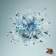 广告创意25简约爆发