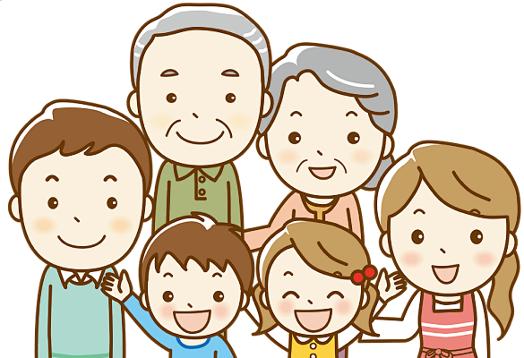 卡通幸福一家人