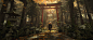 old temple, florent lebrun : I really like to try to achieve different looks using Blender. Another test to give a more stylized render to the 3d.