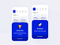 Daily UI 45 — Info Card mobile app daily ui challenge ux design ui dailyui blue flash card alert