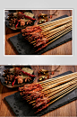 五香烧烤牛肉串图片