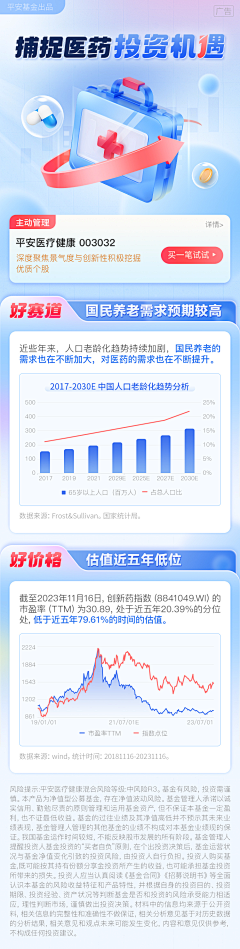 Seller采集到56《蓝色系金融长图》设计参考