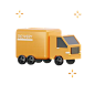 送货卡车 3D 图
