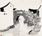 吴冠中·石桥