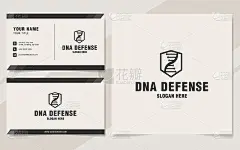 基于字母组合样式的Dna防御符号模板