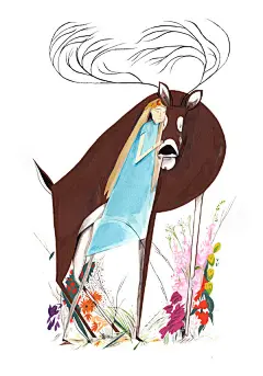 来自美国插画师Jon Lau ​​​​的一组插画作品，作品风格很独特。 ​​​​