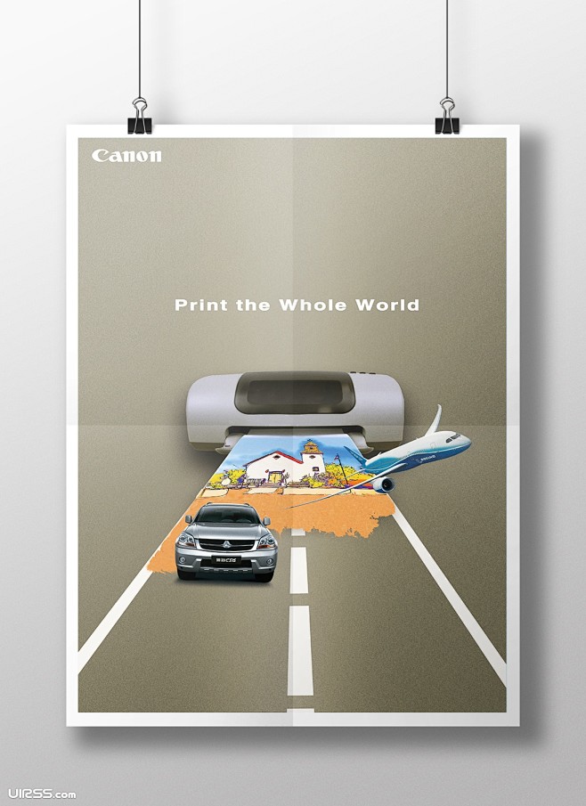 打印机创意海报