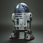 Curious R2D2 (Star Wars fan art)