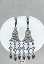 【内蒙古博物院藏· 清代银耳饰】现在类似款式的耳饰也挺流行的 ​​​​