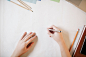 Overhead view of businesswoman writing. by EasyPx on 500px