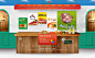 韩国tcfamily食品商店销售网站，采用卡通店铺柜台模式设计！酷站截图欣赏-编号：97100