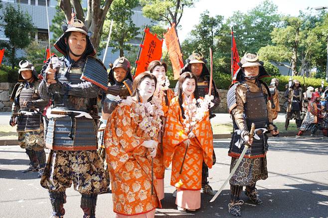 樱花与武士。感受日本历史的游行家康队列。...