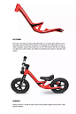 Carbon Fiber Balance Bike 6C/ Balance bike 平衡自行车

6C平衡自行车的车架和前叉由纯T700碳纤维材料制成，非常轻。整个自行车只有2.5公斤重。孩子们在骑车时往往会抬起脚，放在踏板上休息。在分析了与儿童骑行习惯相关的各种数据，并利用碳纤维的形式，Royalby在车架上设计了一个集成式踏板，它更适合儿童的脚，比大多数平衡自行车更安全。这种设计需要弯曲膝盖，使乘坐更舒适。在座位下面还有一个隐藏的背带，当孩子没有蒸汽的时候，父母可以很容易地把自行车带上。