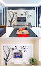 http://s.click.taobao.com/SvfC7Zx创意3d水晶亚克力立体墙贴画家居装饰品客厅电视背景墙面贴纸大树 进口材料 环保背胶 永不脱落 永不褪色 安装简便