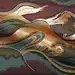 金襕坊 日本进口和风布料 西阵织 金襕织锦缎 紫色地海波纹-淘宝网