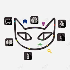 可爱的猫头 设计图片 免费下载 页面网页 平面电商 创意素材