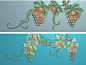 葡萄沙发扶手带线精雕图灰度图浮雕图石雕电脑雕提子扶手下花侧板-淘宝网