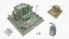 「CXS」采集到「建筑/场景类及场景道具设定」