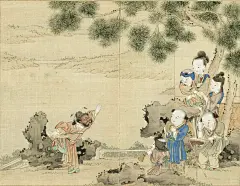 清 佚名《升平乐事图》册_8_我给艺术家看大门_来自小红书网页版