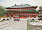 隋唐洛阳城大福先寺三维建模（Cinema 4D＋VRay）