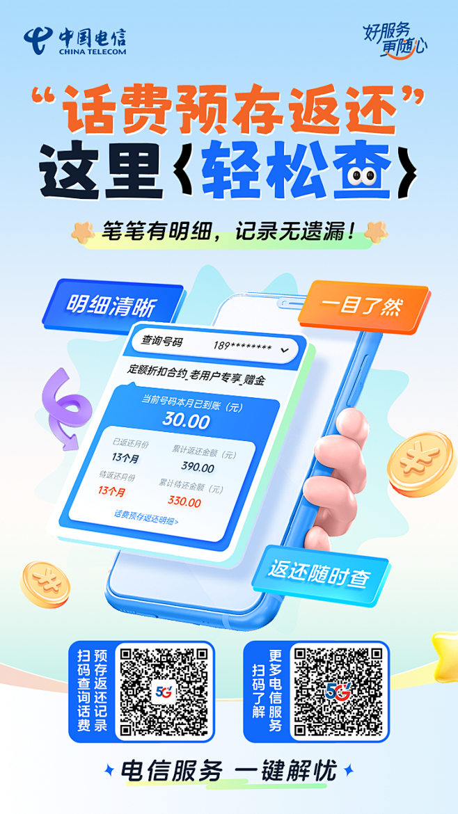 海报-话费预存送