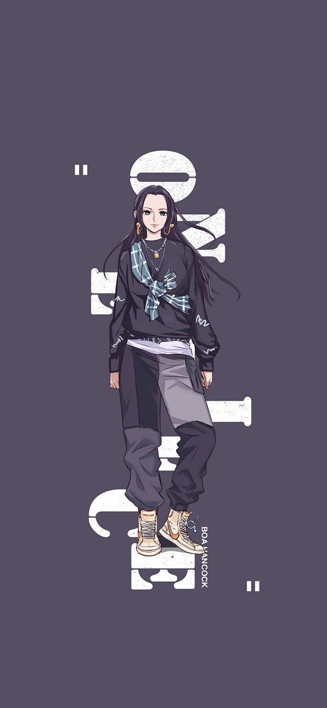 动漫《海贼王》人物现代潮装:路飞小正太,.