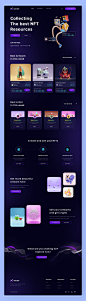 3d website crypto cryptocurrency Figma nft nft website nftart ui design web deisgn Website