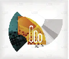 抽象的空白条幅制作