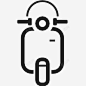 踏板车两轮车旅行图标 标识 标志 UI图标 设计图片 免费下载 页面网页 平面电商 创意素材