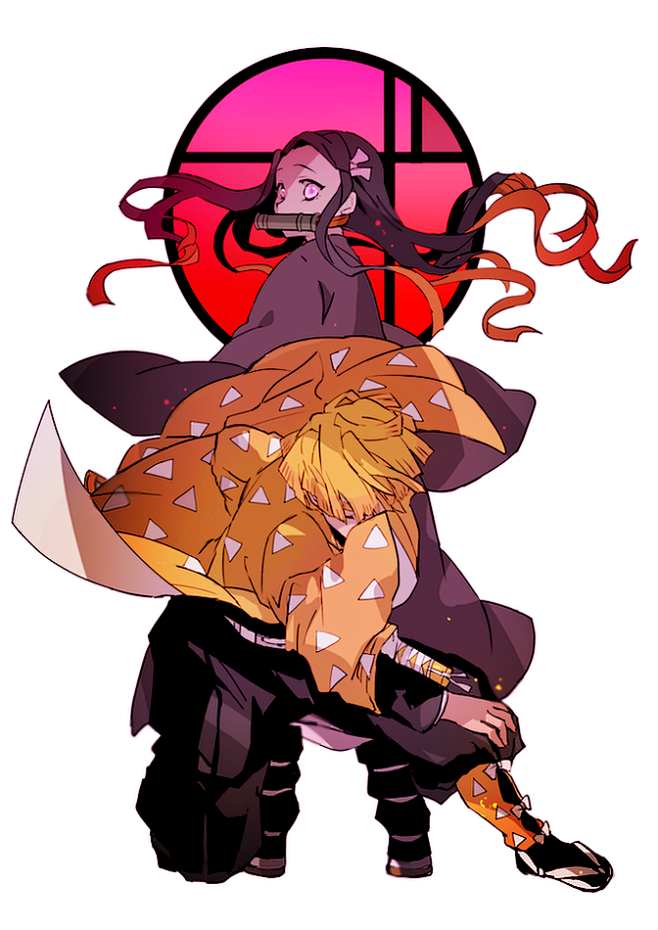 鬼灭之刃善祢我妻善逸灶门祢豆子p站冬木