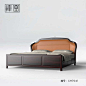 禅凰实木床1.8米双人床家具现代简约大床中式主卧床新品CH7