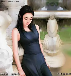 张雅涵手绘美眉插画作品欣赏[二][40P] #采集大赛#