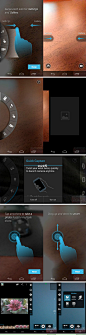 【MOTO X相机UI曝光！】即将在8月1日发布的MOTO X又曝光了相机界面！MOTO X的拍照采 用大量手势操作，包括摇动手机激活相机和点击任意位置拍照等，并且此次曝光的MOTO X 拍照UI与原生Android不同，大家觉得怎么样？
